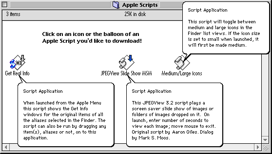 AppleScripts showing their Balloon Help